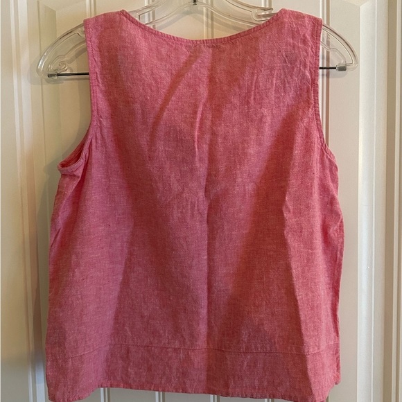 Habitat Pink Linen Shell Top- Sleeveless Tank - Picture 2 of 6